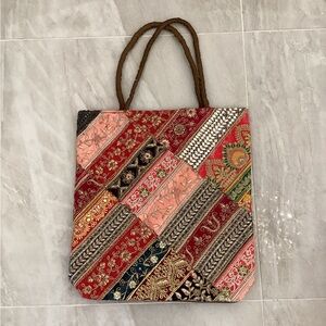 Patchwork Tote Bag - Multicolor